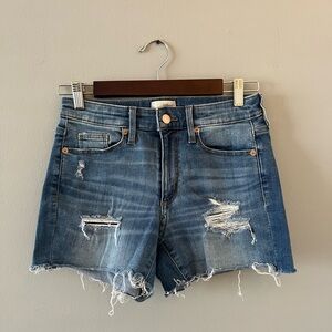 Denim Distressed Women Shorts